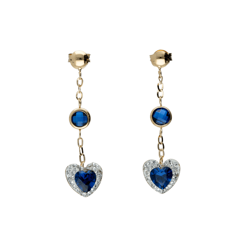 SOFIA MILANI Orecchini A Cerchio Catena Donna In Argento 925 Con Zirconia - Placcati Oro, Eleganti E Ipoallergenici