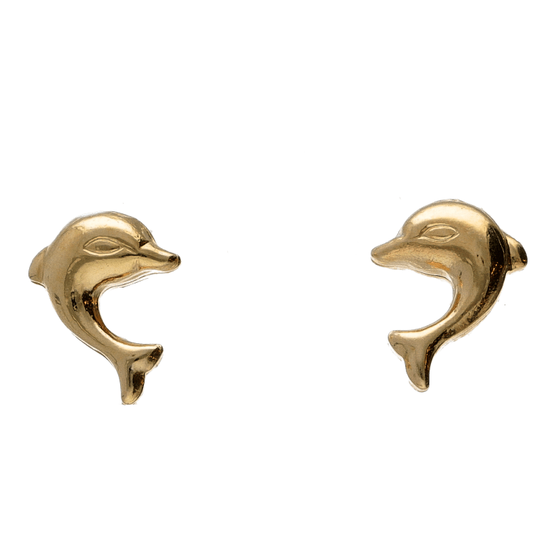 Orecchini A Delfino In Argento Sterling 925 - Gioiello Donna Piccolo E Delicato, 10x8 Mm